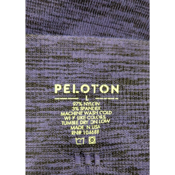 Peloton sz L Compression Leggings purple seamless high waist active 1158 - Picture 6 of 6
